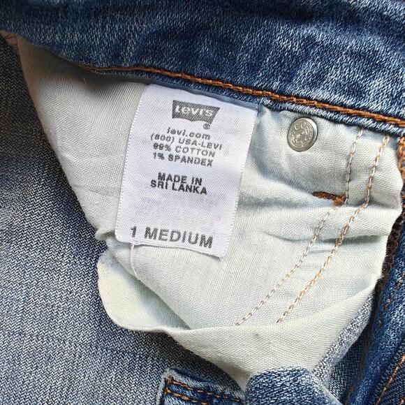 Levi’s 518 Low Rise Bootcut Jeans Medium Wash Stretch Denim Size M - Picture 2 of 7